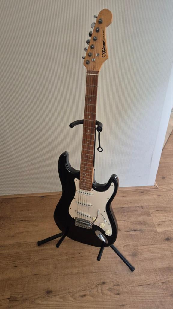 Volcano Rock-A-Teer elektrische gitaar - Zwart, Verzenden, Solid body, Overige merken