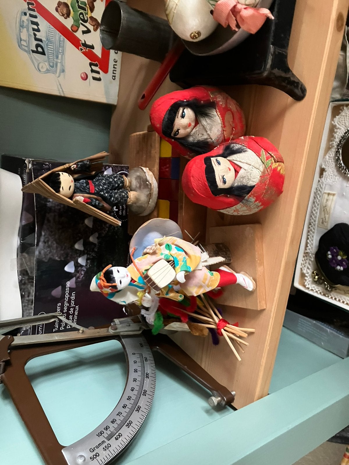 Antiek japanse poppetjes, Ophalen of Verzenden