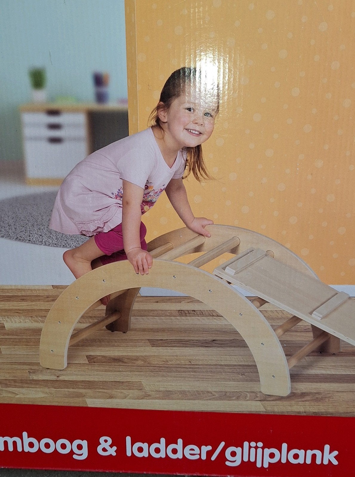 Houten Klimboog & Ladder/Glijplank - Nieuw in doos, Ophalen, Onbekend, Nieuw, Onbekend