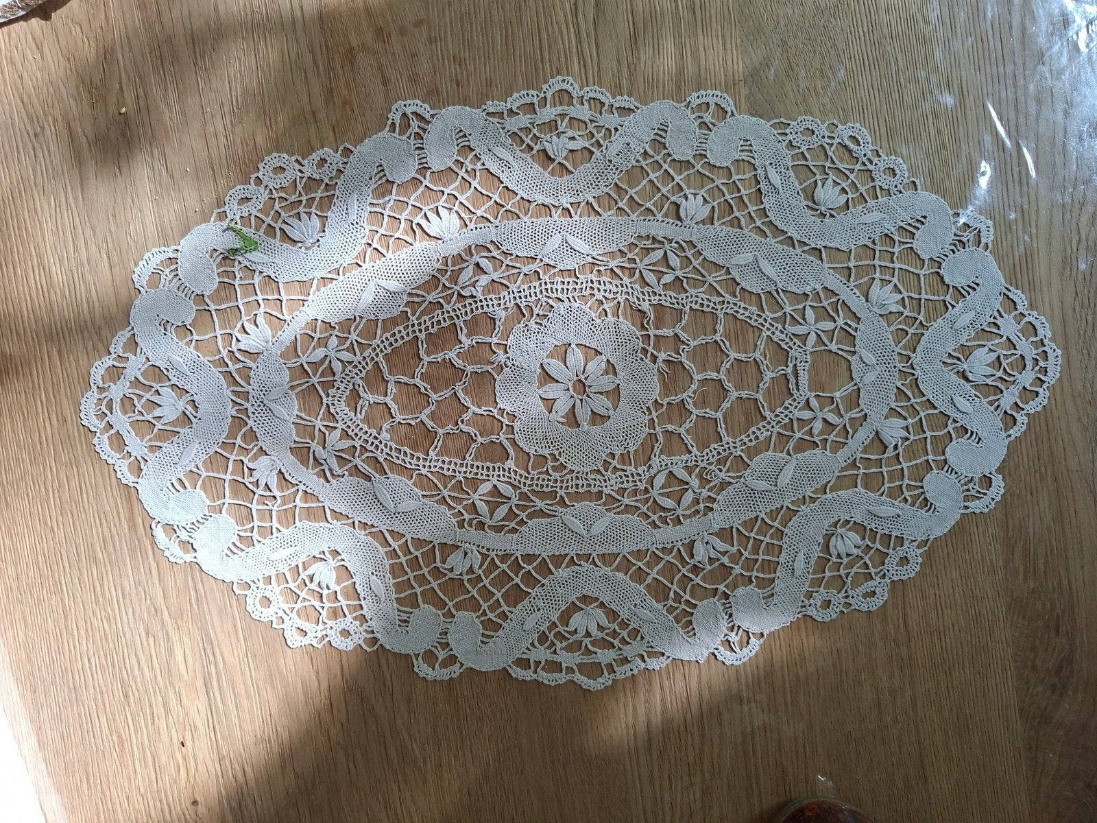 Belgian lace, wit, handgemaakt, Minder dan 50 cm, 50 tot 100 cm, Wit, Zo goed als nieuw