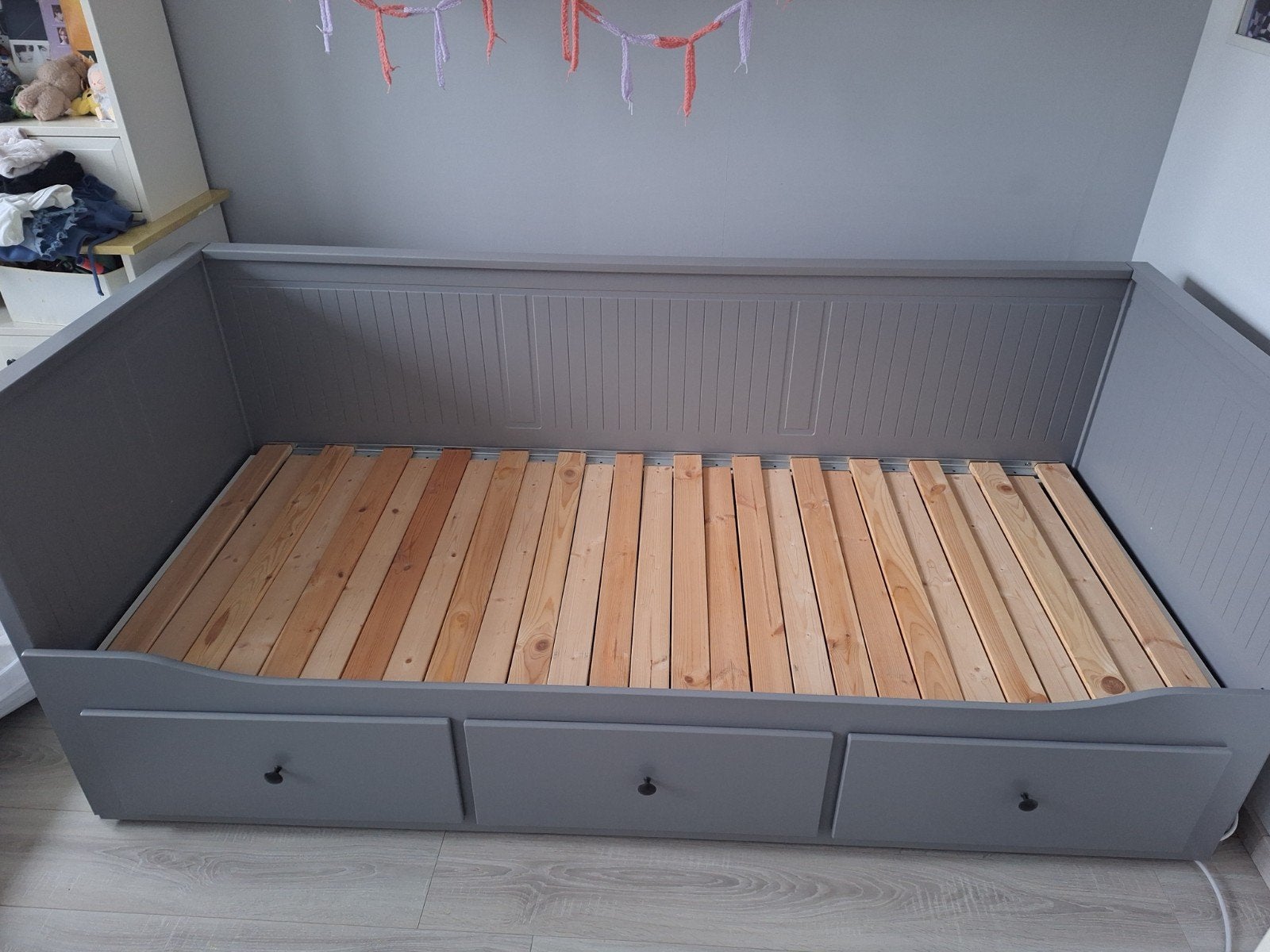 Eenpersoons bedbank, Ophalen, Eenpersoons, Zo goed als nieuw, 80 cm