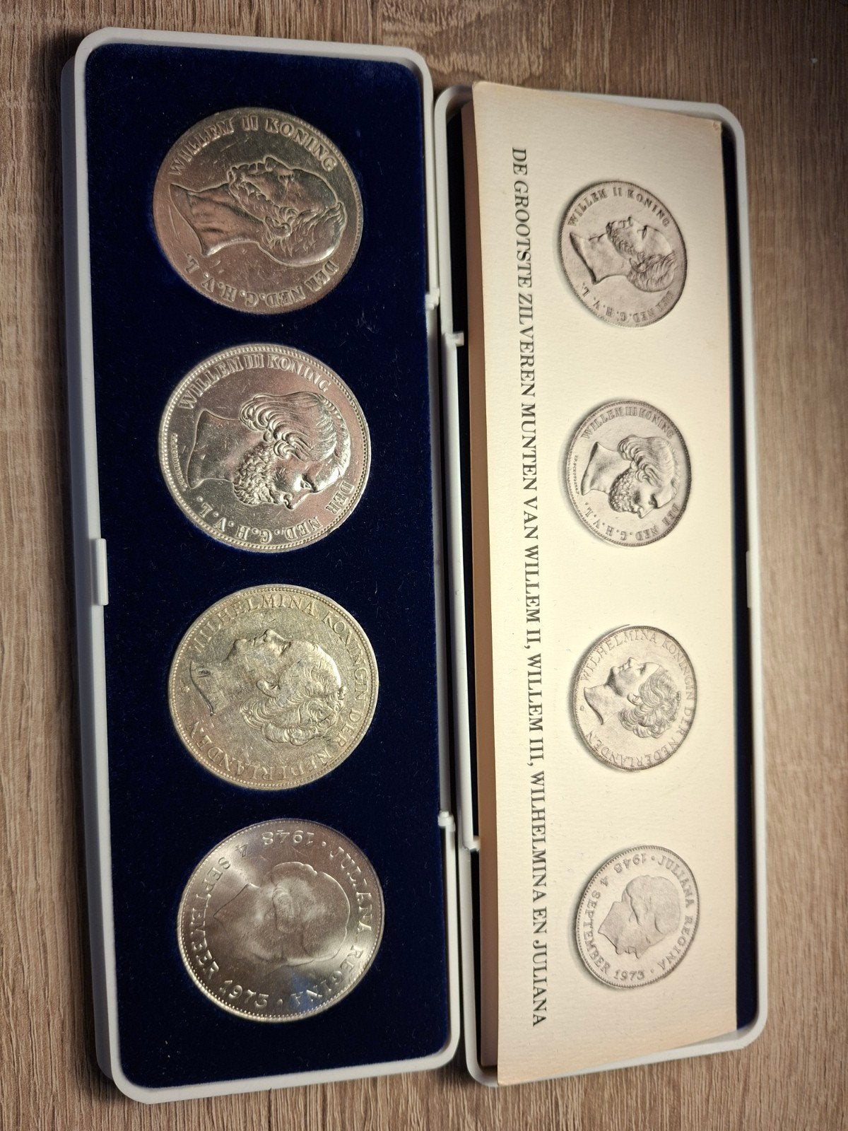 De 4 grootste munten | Leuk verzamelobject, Postzegels en Munten, Setje, Zilver, Ophalen of Verzenden, 2½ gulden