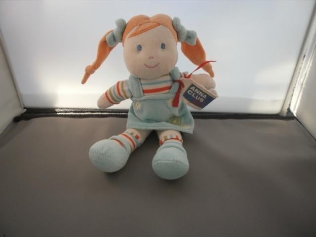 Anna club plush Cathy meisje/popje met oranje haar blauwe, Kinderen en Baby's, Ophalen of Verzenden, Nieuw, Overige typen