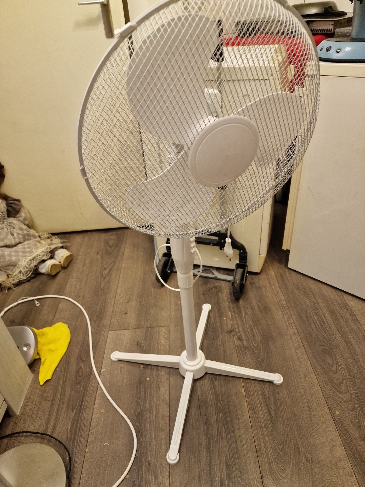 Witte Statiefventilator DX5-000030 - 45W, Ophalen of Verzenden, Gebruikt, Statiefventilator