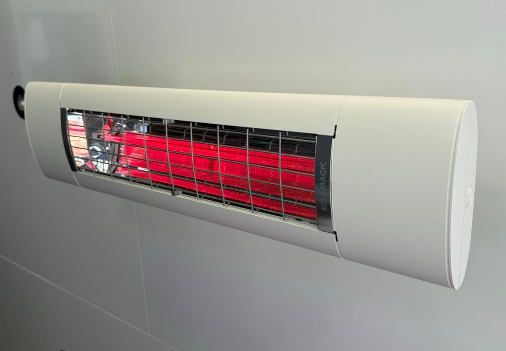 Krachtige infrarood terrasverwarmer 2500W nieuw, Tuin en Terras, Terrasverwarmers, Plafond, Draaibaar, Nieuw, Ophalen