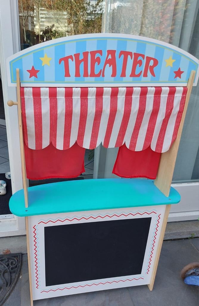 Leuke houten winkeltje/poppenkast van Jouéco, Kinderen en Baby's, Speelgoed | Overig, Ophalen