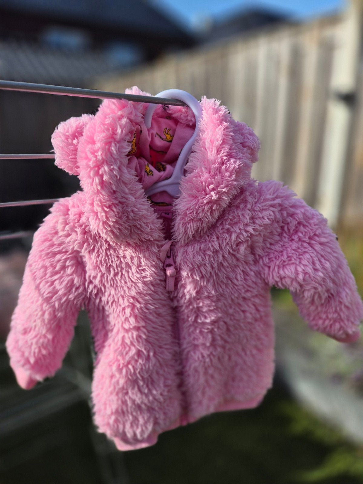 Z8 Roze Teddy Jasje Maat 62 - Zo goed als nieuw, Meisje, Z8, Ophalen of Verzenden, Zo goed als nieuw