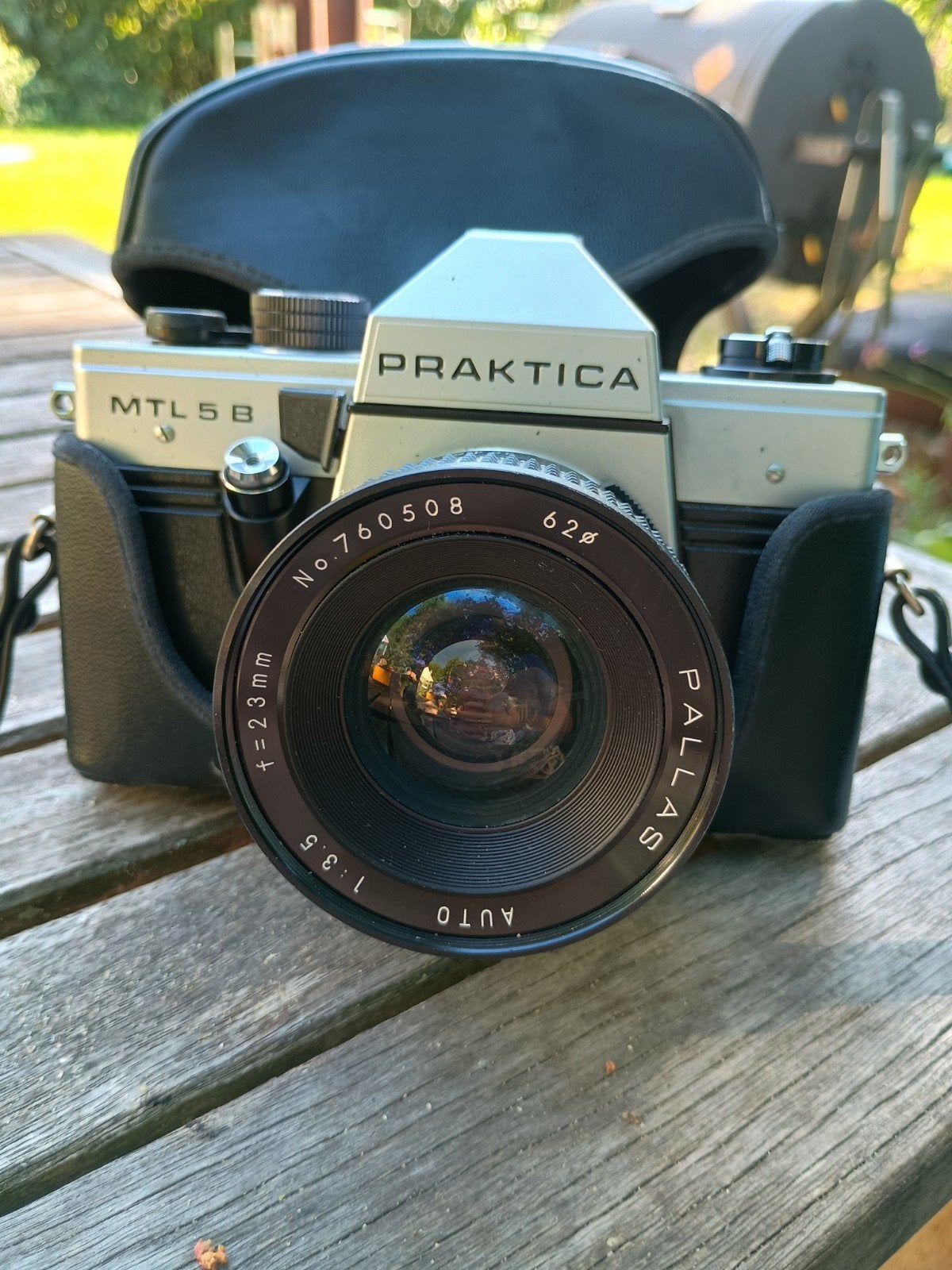 Praktica MTL 5B analoge spiegelreflexcamera-Pallas 23mm lens, Audio, Tv en Foto, Fotocamera's Analoog, Ophalen of Verzenden, Spiegelreflex