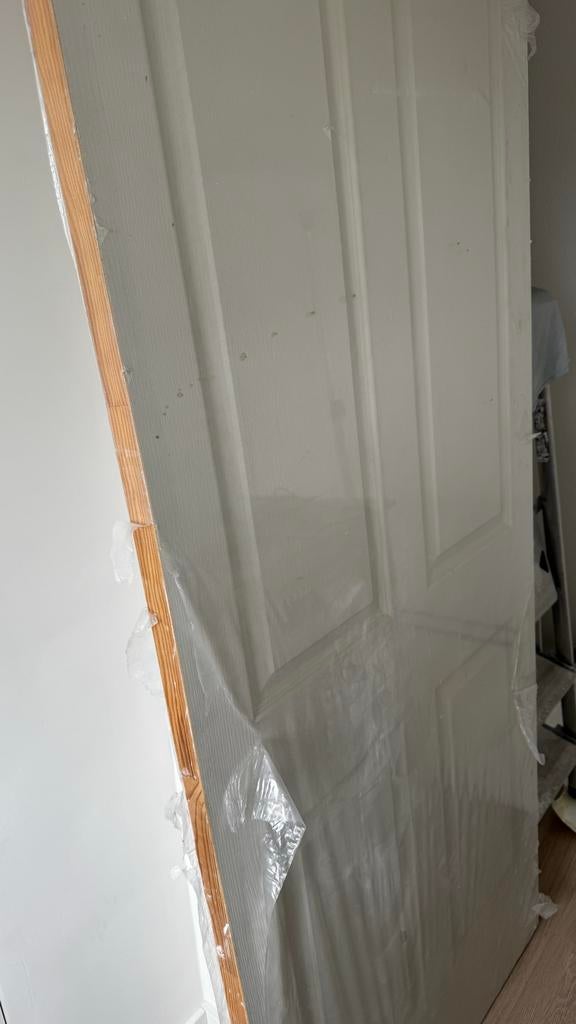 Nieuwe binnendeur, wit, ongebruikt 211x88, Ophalen, 80 tot 100 cm, Binnendeur, Nieuw
