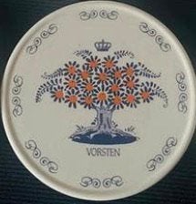6 Onderzetters met appeltjes van oranje boom., Ophalen of Verzenden, Zo goed als nieuw, Nederland, Overige typen