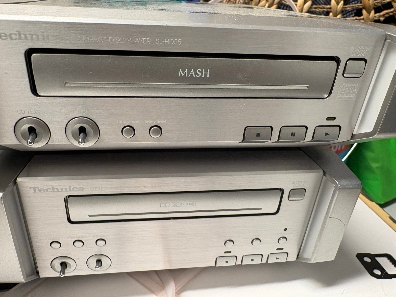 Technics Stereo Set SL-HD55 met CD-speler, Tuner en Versterk, Overige merken, Gebruikt, Cd-speler, Losse componenten