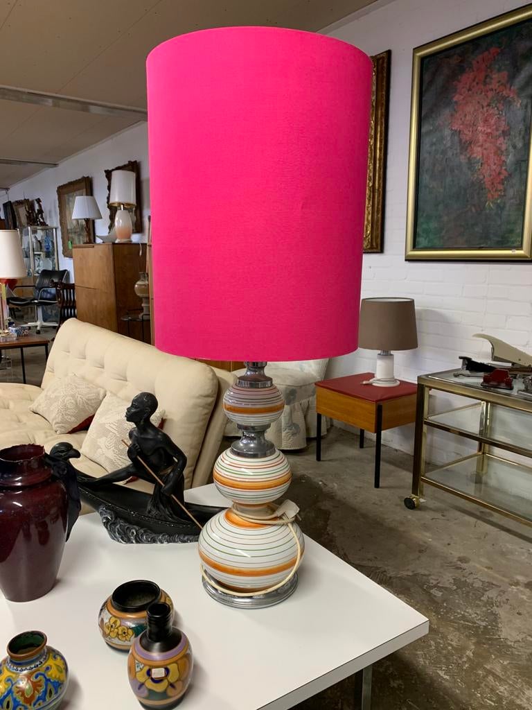 Lamp vintage retro jaren 70 Italiaanse tafellamp., Huis en Inrichting, Ophalen of Verzenden
