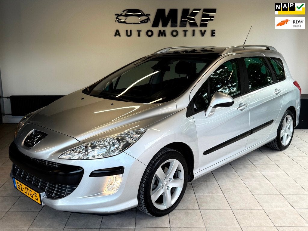 Peugeot 308 SW 1.6 VTi Style 2009 ECC/LEER/PANO/NAVI/NWE APK, Auto's, Peugeot, Voorwielaandrijving, Parkeersensor, Gebruikt, 4 cilinders