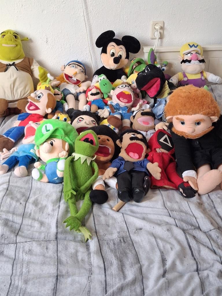 Sml puppets handpoppen collectie, Kinderen en Baby's, Speelgoed | Poppen, Ophalen of Verzenden, Zo goed als nieuw, Overige typen