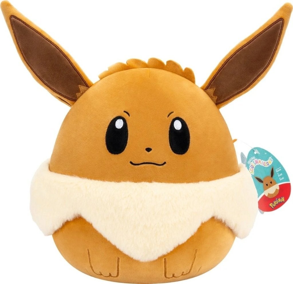 Pokémon - Squishmallows Eevee Knuffel 25 cm, -, -, Overige typen, Nieuw