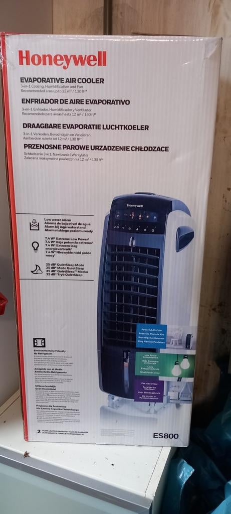 Honeywell Luchtkoeler ES800 - Zo goed als nieuw, Ophalen, Tafel- of Grondventilator, Minder dan 60 m³, 3 snelheden of meer