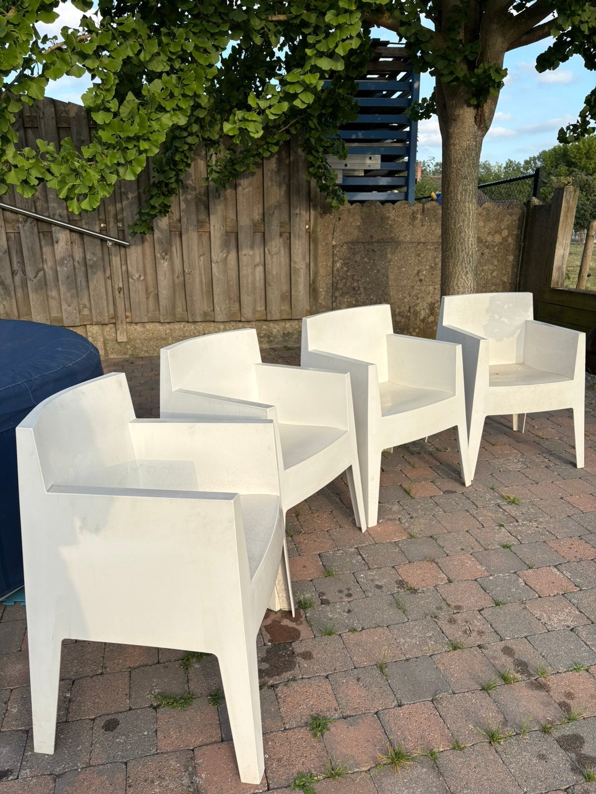 Philippe Starck designer tuinstoelen, Ophalen, Zo goed als nieuw, Kunststof, Stapelbaar