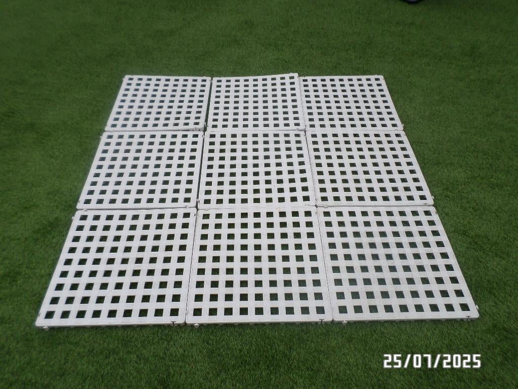 tenttegels 50x50, Caravans en Kamperen, Kampeeraccessoires, Ophalen, Gebruikt