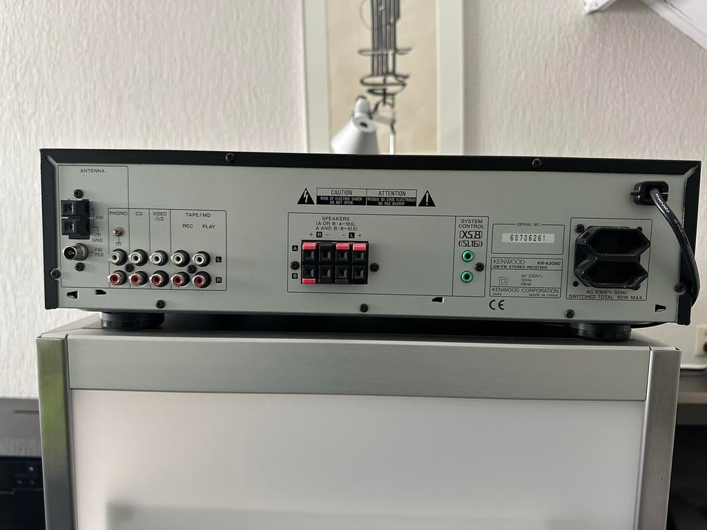 Kenwood KR-A3080 AM-FM Stereo Receiver met afstandsbediening, Audio, Tv en Foto, Versterkers en Receivers, Overige merken, Gebruikt