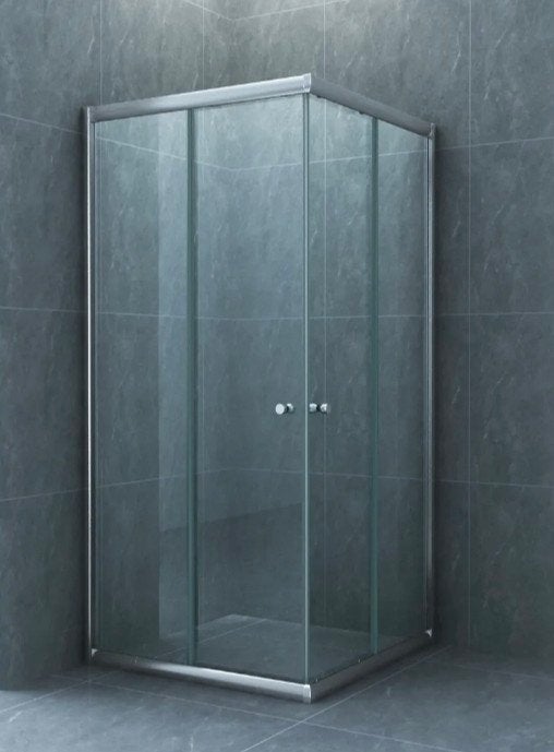 Douchecabine hoekinstap 80x80 cm Wiesbaden Eco, Ophalen, Nieuw, Glas, Douche