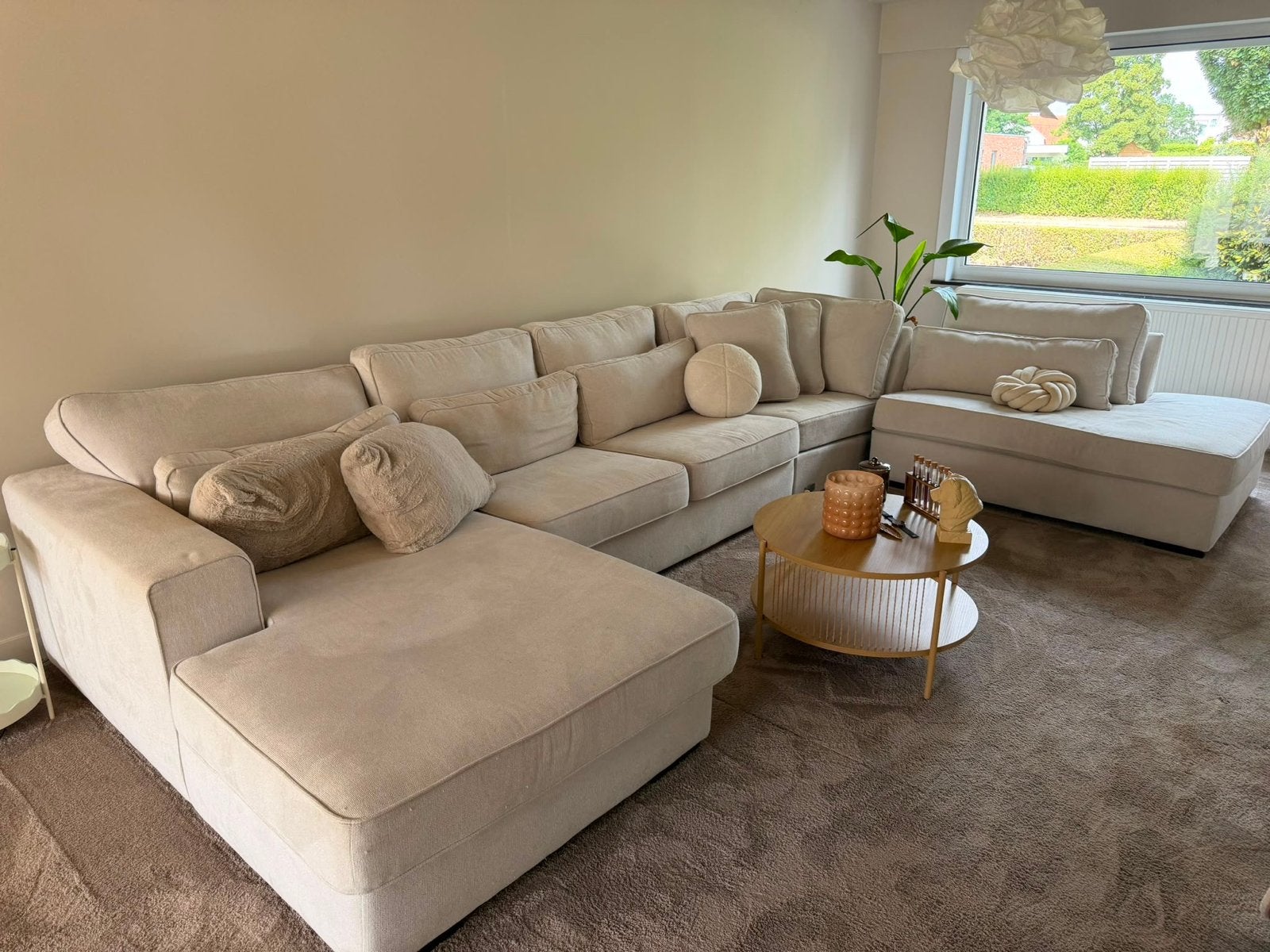 Bankstel , hoekbank , lounge bank , zo goed als nieuw meubel, Huis en Inrichting, 250 tot 300 cm, Hoekbank, Ophalen of Verzenden