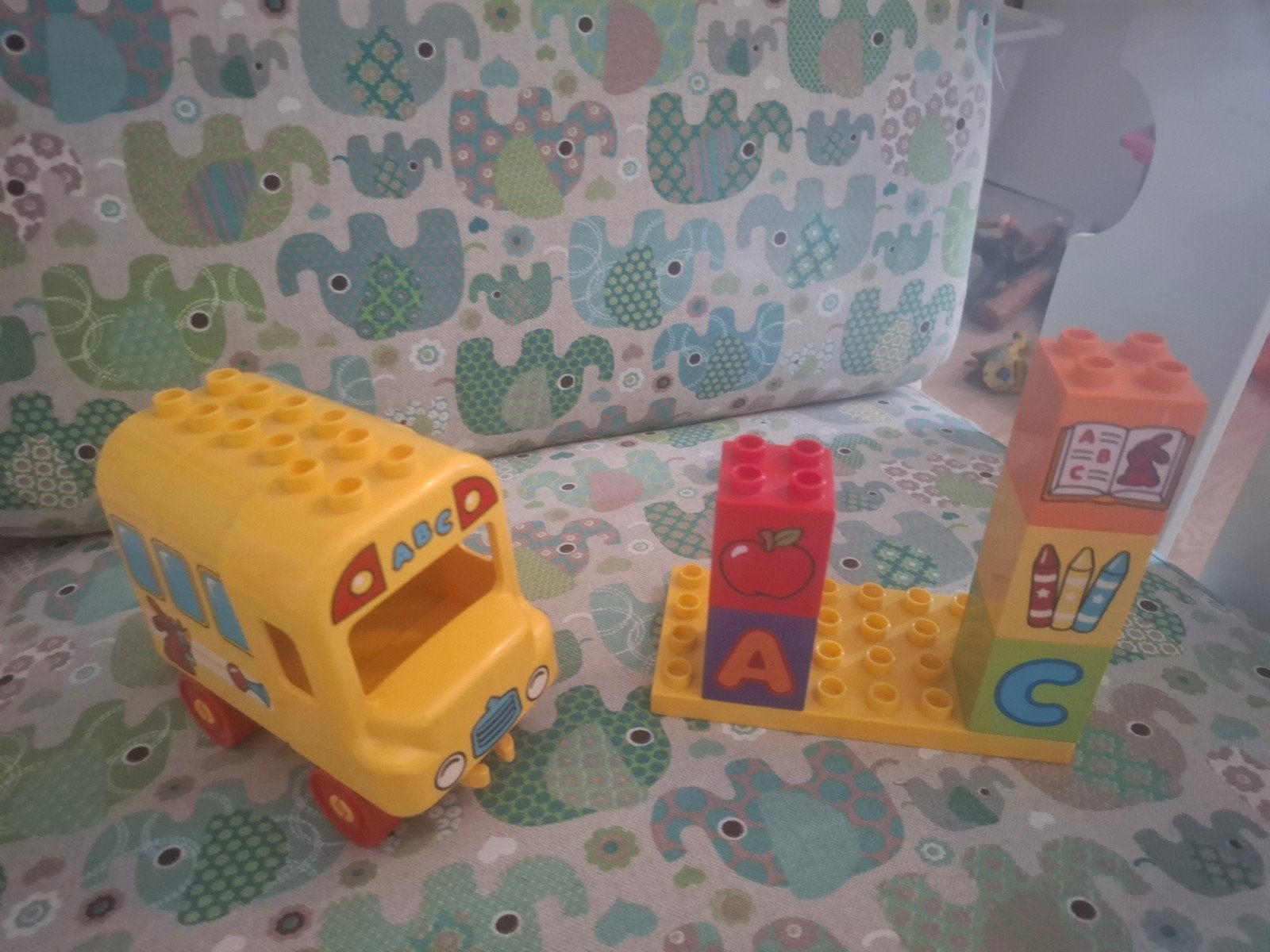 Lego Duplo ABC Trein met extra blokken, Ophalen of Verzenden, Gebruikt, Complete set, Duplo