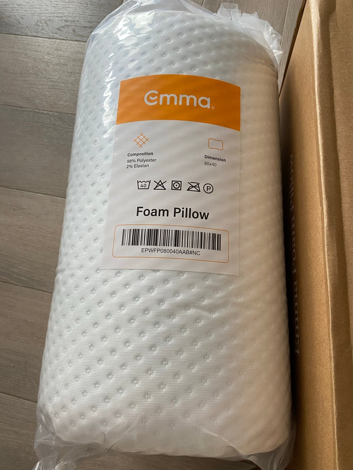 Nieuw Emma Foam Kussen - 80x40 cm, Eenpersoons, Wit, Nieuw, Ophalen of Verzenden