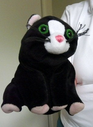 Handpop zwarte Poes, Ophalen of Verzenden, Zo goed als nieuw, Overige typen
