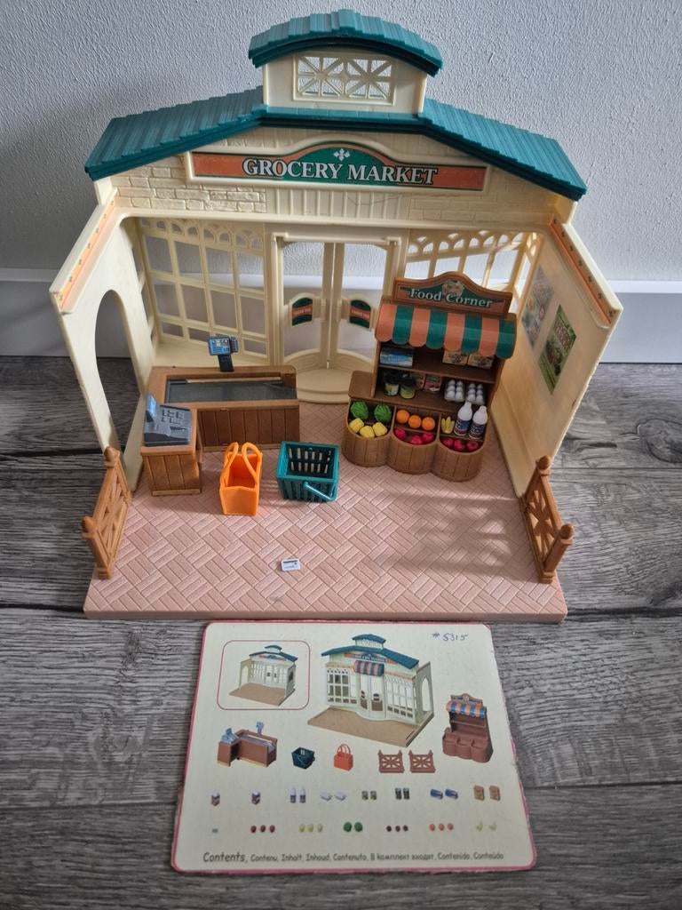 Sylvanian Families Supermarkt met accessoires, Ophalen of Verzenden, Gebruikt, Jongen of Meisje