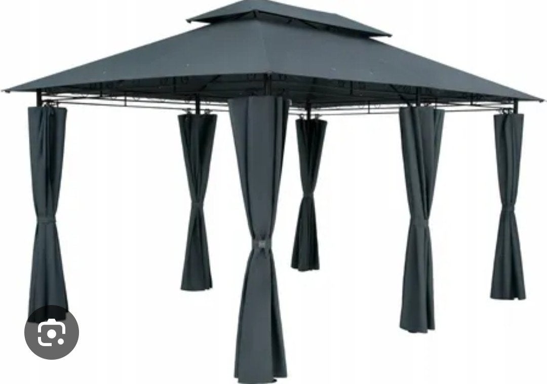 Casaria Paviljoen 3x4m met UV50+ bescherming en zijwanden, Ophalen, Zo goed als nieuw, 4 tot 6 meter, Paviljoen