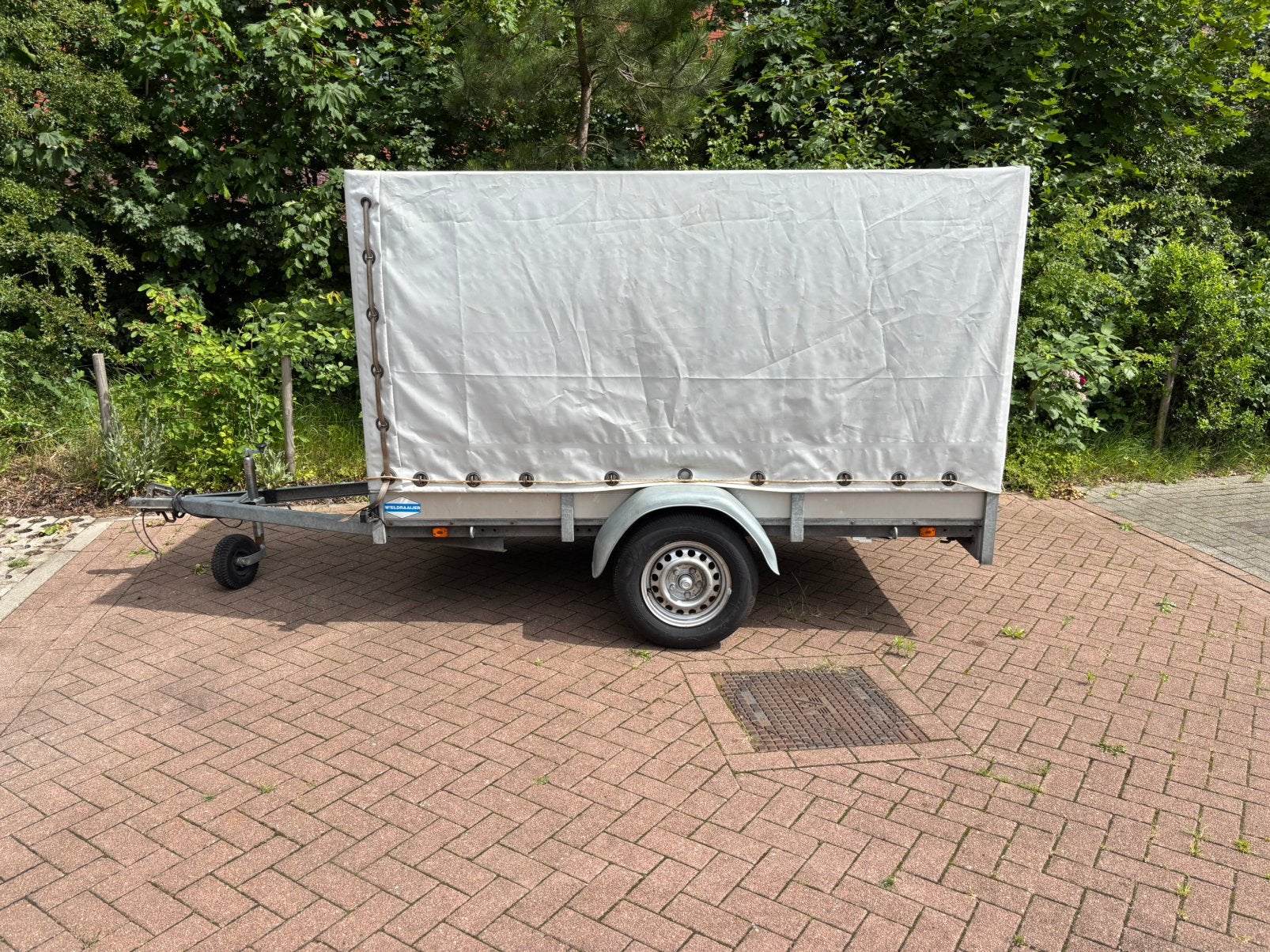 Aanhanger met huif, Ophalen, Gebruikt