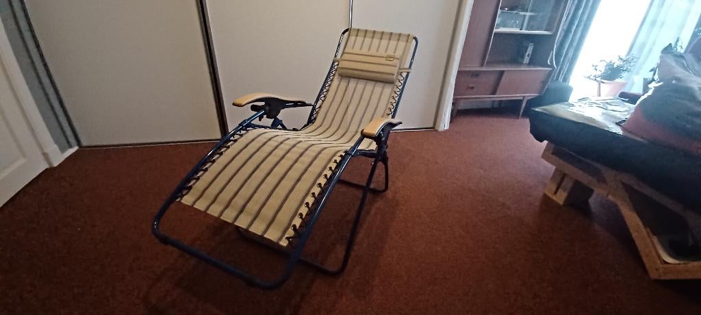 Tuinstoel, Tuin en Terras, Tuinstoelen, Ophalen, Zo goed als nieuw, Overige materialen, Verstelbaar