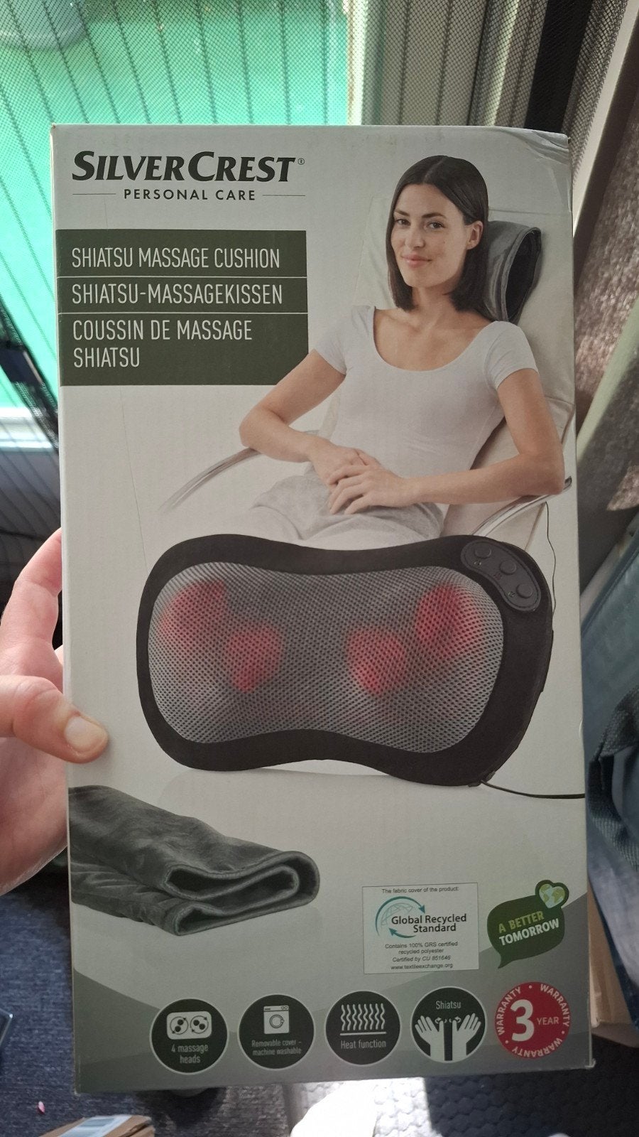 SilverCrest Shiatsu Massagekussen met Warmtefunctie, Ophalen, Zo goed als nieuw