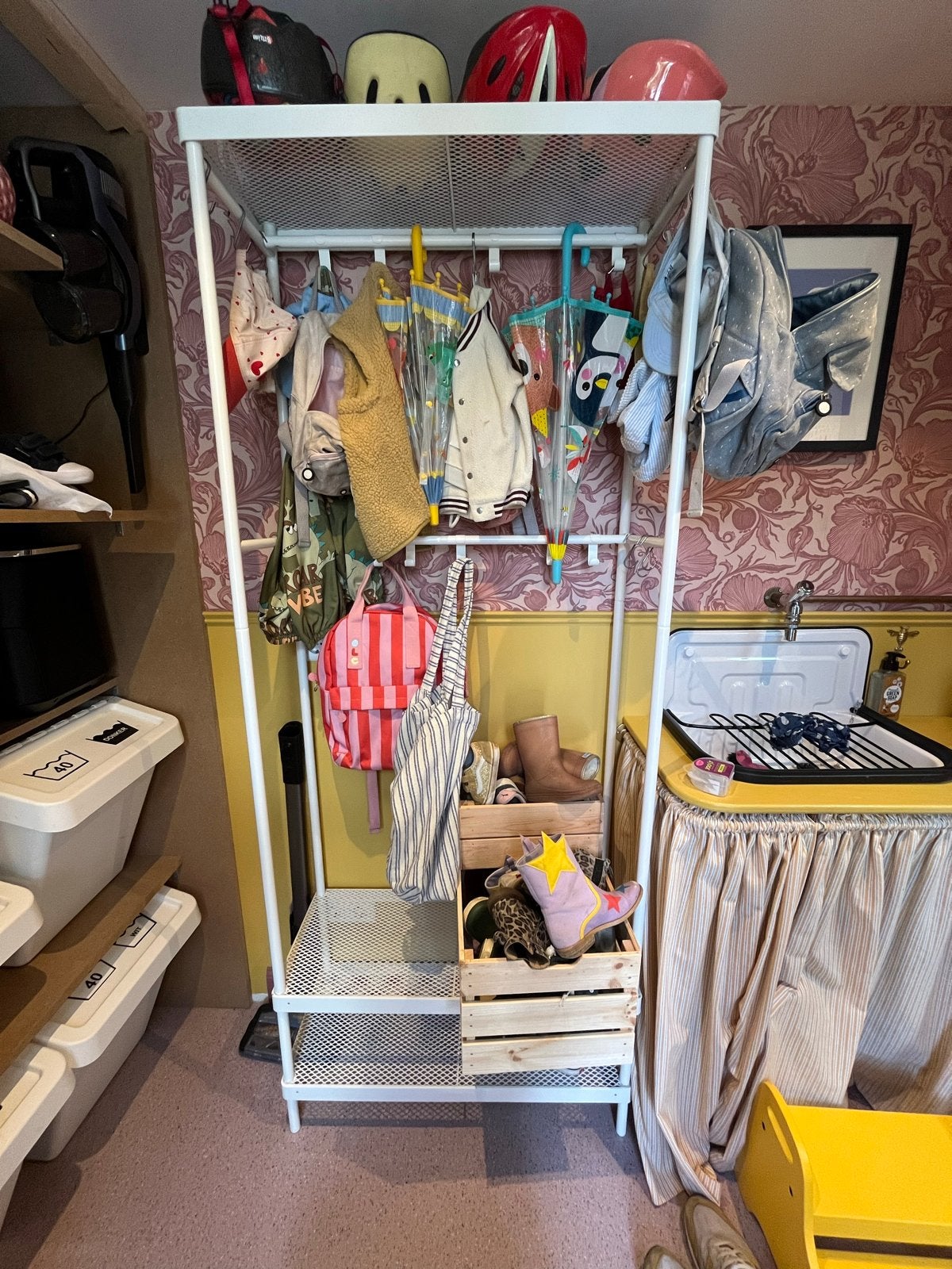 IKEA MACKAPÄR kapstok met schoenenopberger, Huis en Inrichting, Woonaccessoires | Kapstokken, Ophalen, Gebruikt, 200 cm of meer