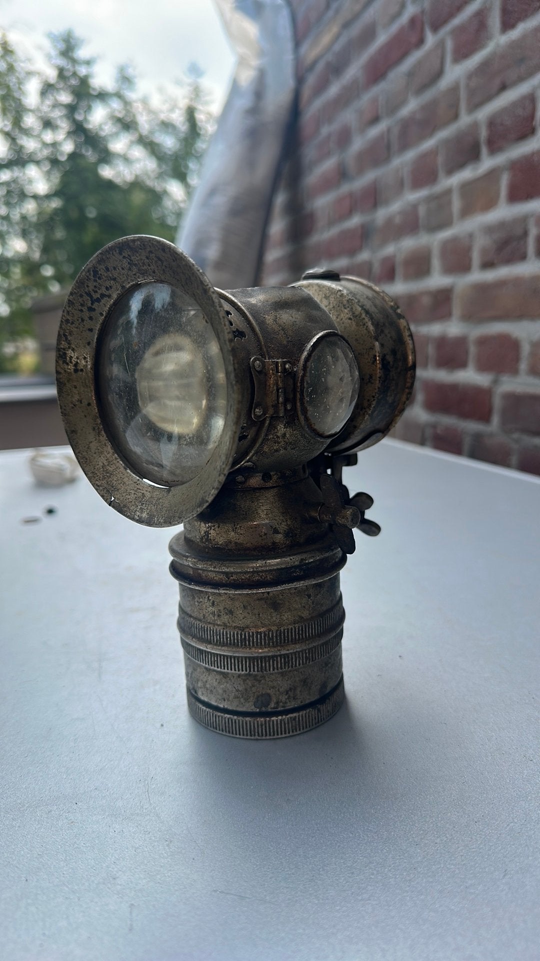 Fiets cq motor carbiet lamp., Ophalen of Verzenden, Gebruikt