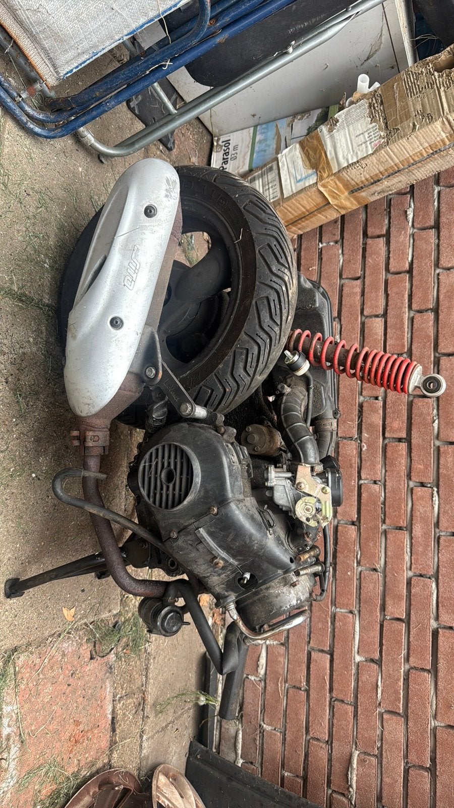 Kymco Agility 4T Motorblok 70cc, Ophalen, Gebruikt, Blok, Kymco