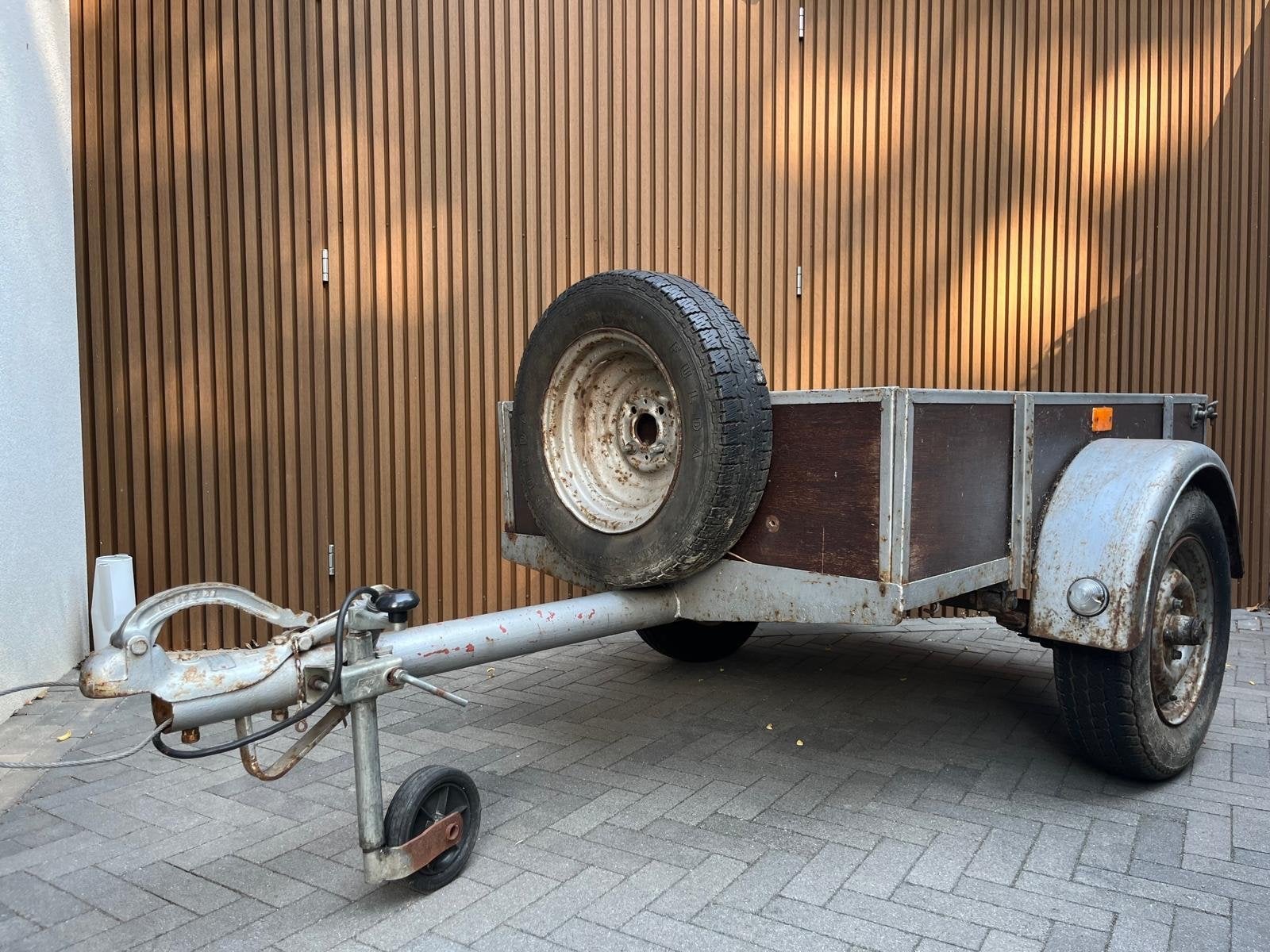 Enkelas aanhanger ideale fietsendrager, Ophalen, Gebruikt, Overige typen, 80 kg of meer