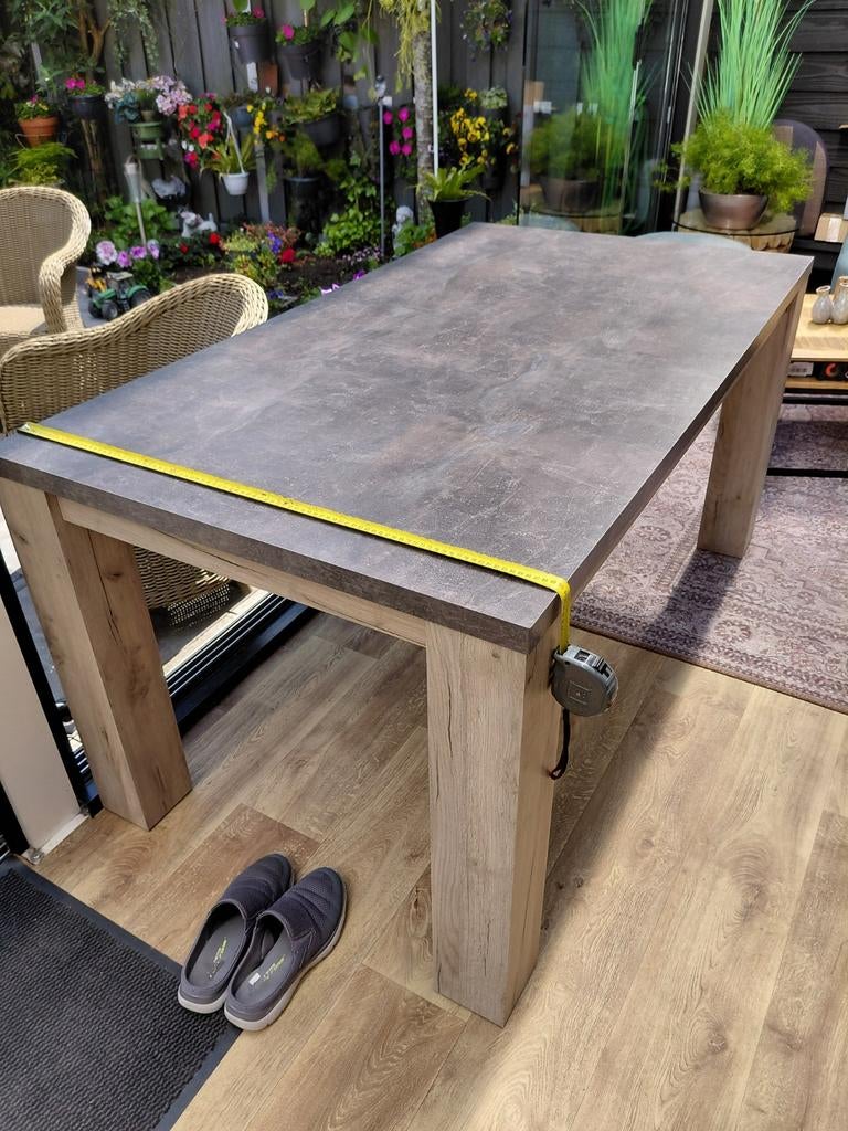 Eet tafel salontafel kamertafel, Ophalen, Gebruikt, 100 tot 150 cm, Vierkant