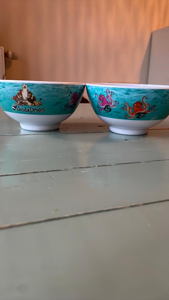 ***Efteling Pandadroom schaaltjes***, Ophalen of Verzenden, Zo goed als nieuw, Overige typen