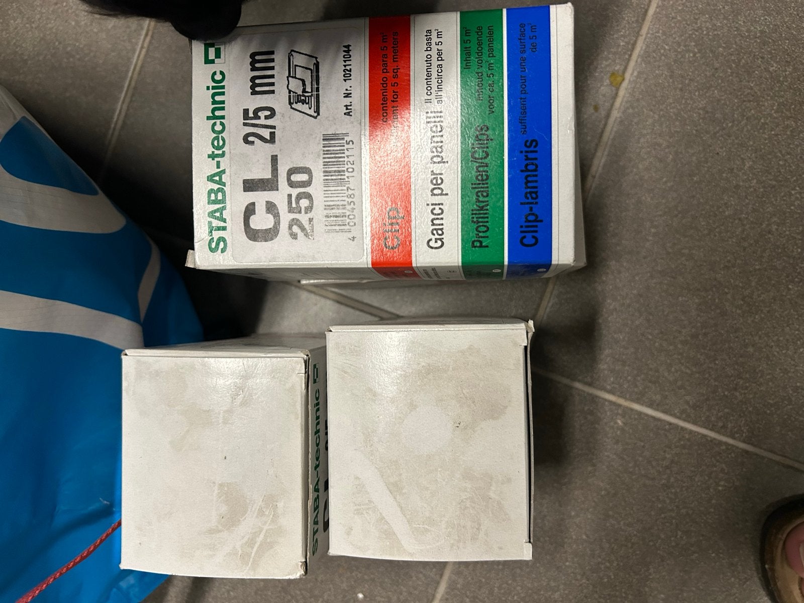Staba-technic CL 2/5 mm Clips voor panelen (250 stuks), Ophalen of Verzenden, Nieuw, Minder dan 50 mm, Overige typen