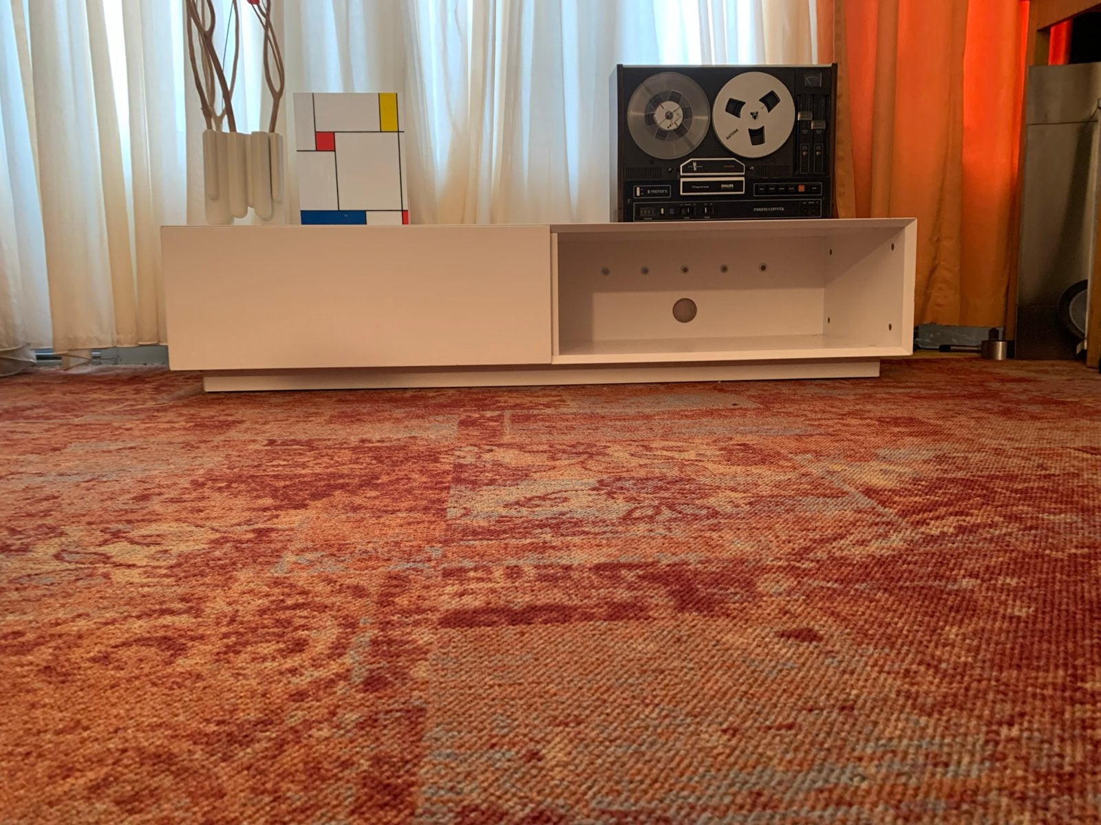 Pastoe Vision Next TV-meubel wit met lade, 150 tot 200 cm, Ophalen of Verzenden, Zo goed als nieuw, Minder dan 100 cm