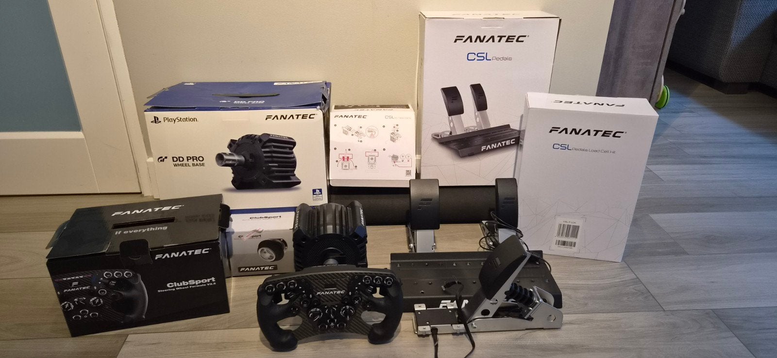 Fanatec GT DD Pro 8Nm + Formula V2.5 + Load Cell, Spelcomputers en Games, 1 speler, Ophalen, Zo goed als nieuw, Racen en Vliegen
