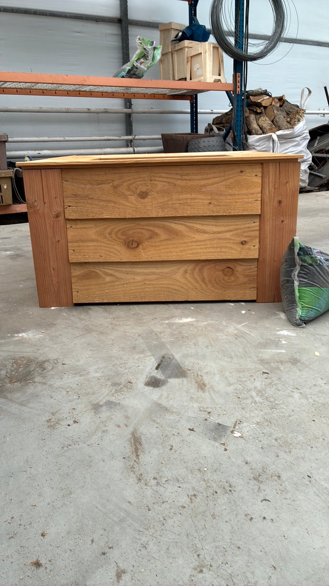 Plantenbak douglas hout, Ophalen, Kunststof, Minder dan 30 cm, Rond
