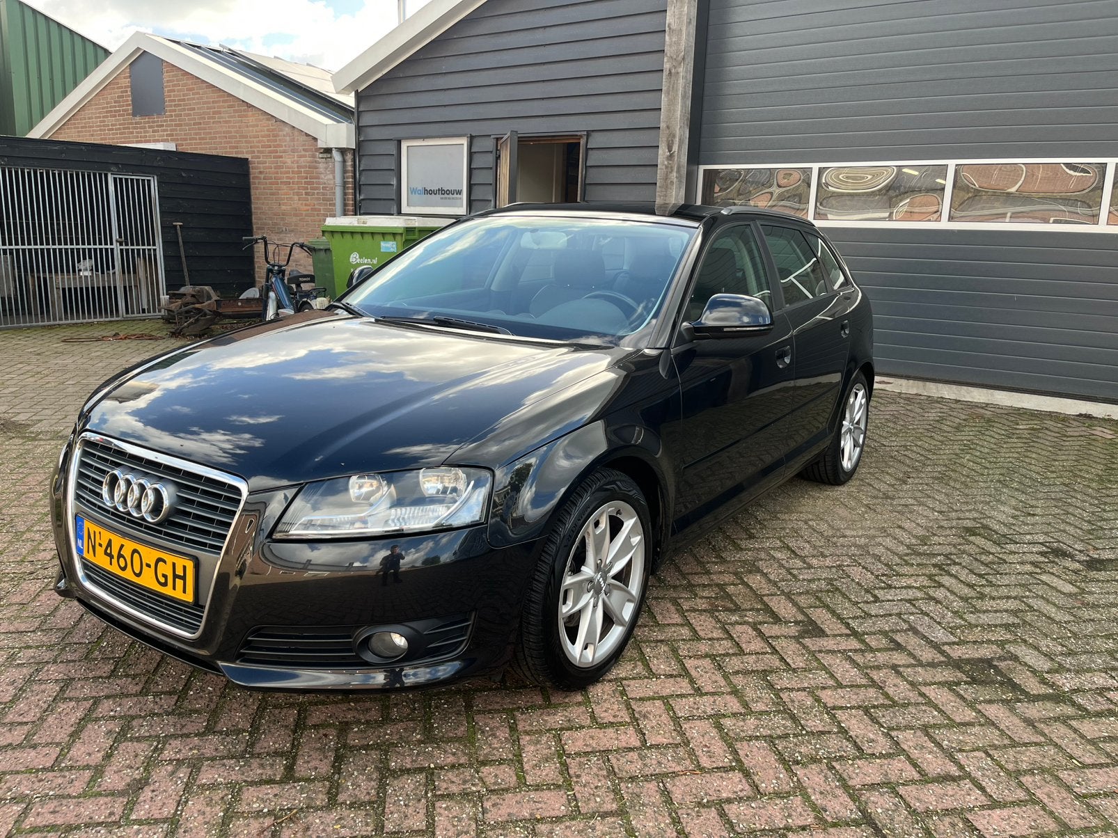 Audi A3 1.4 Tfsi Sportback S-tronic 2009 Zwart nieuwe apk!, 125 pk, Zwart, 4 cilinders, Zwart