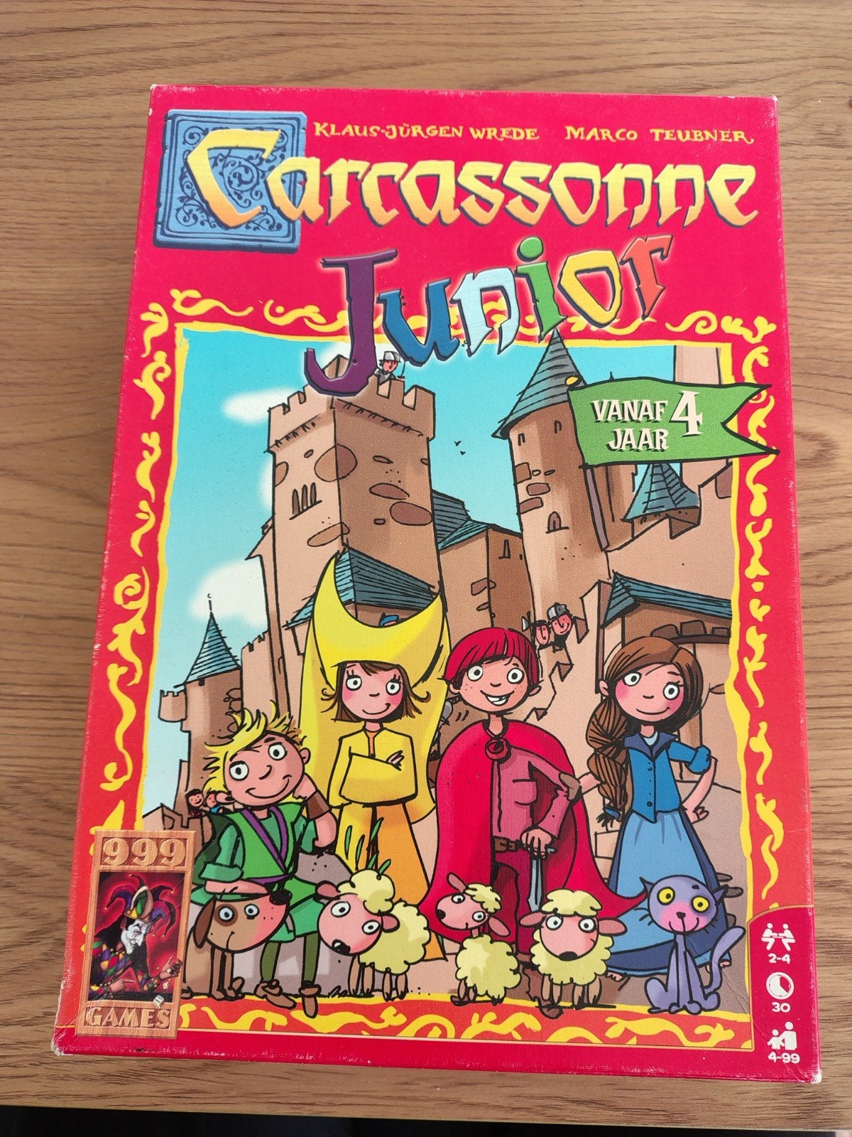 Carcassonne Junior bordspel, Drie of vier spelers, Ophalen, Gebruikt, 999 Games