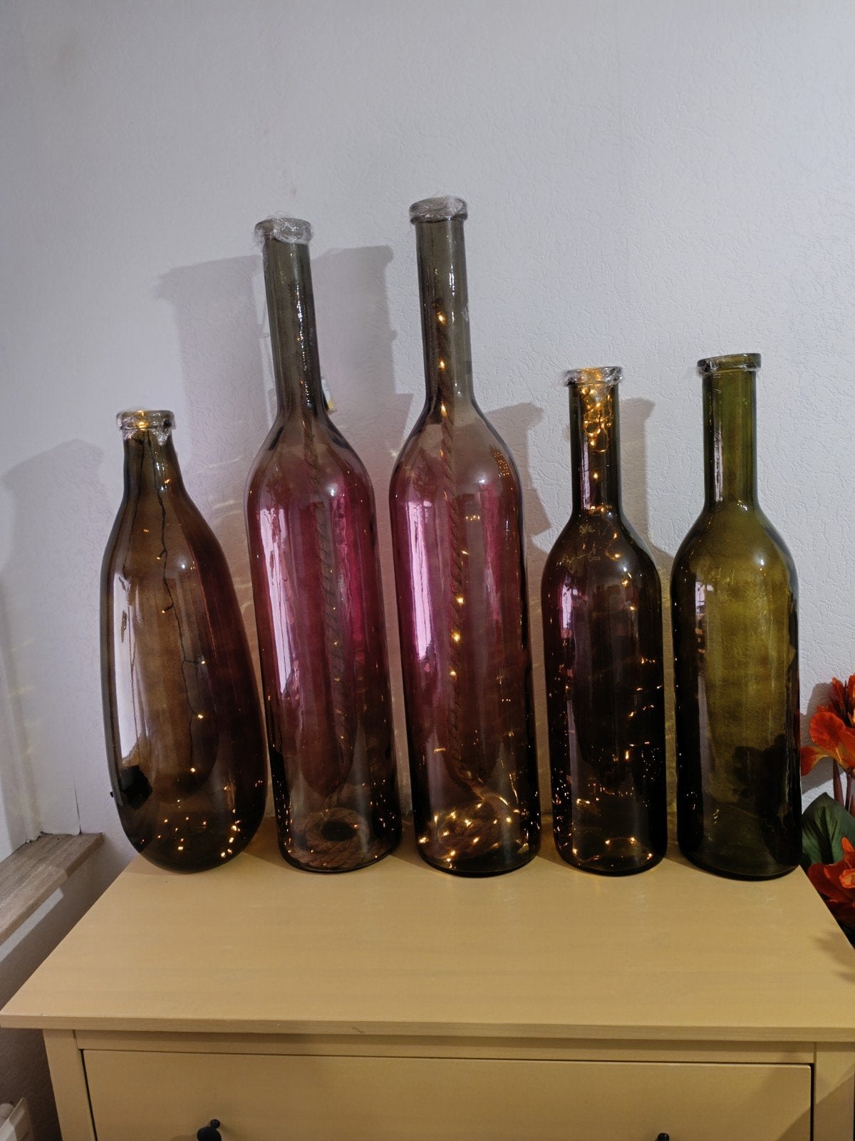 Gekleurde vazen van Intratuin, Huis en Inrichting, Woonaccessoires | Vazen, Ophalen, Gebruikt, Meerkleurig, Glas
