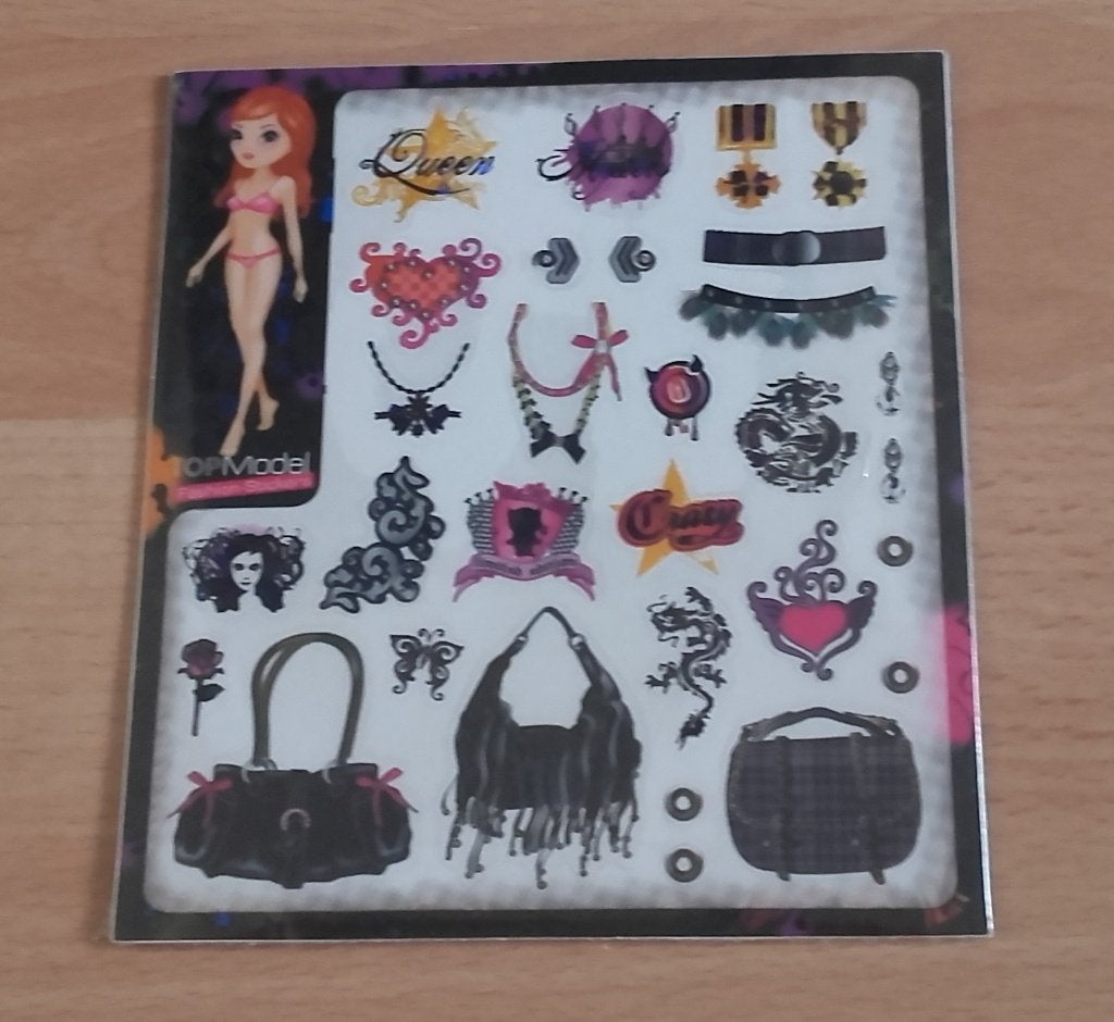 TOPModel Fashion-Stickervel, Hobby en Vrije tijd, Stickers en Plaatjes, Ophalen, Nieuw, Sticker