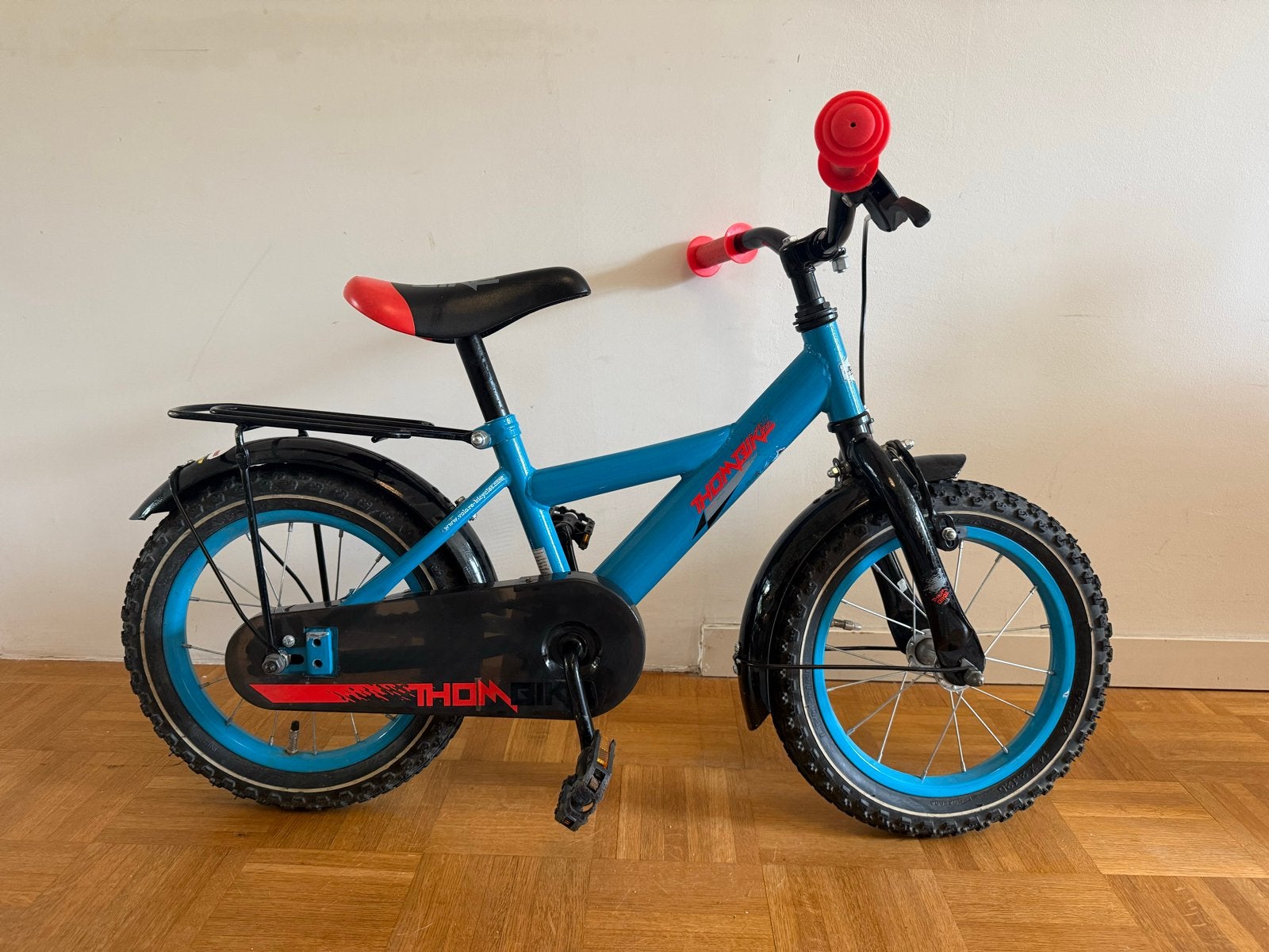 Kinderfiets 16 inch Volare Thombike blauw, Ophalen, Zo goed als nieuw, Terugtraprem, 16 tot 20 inch