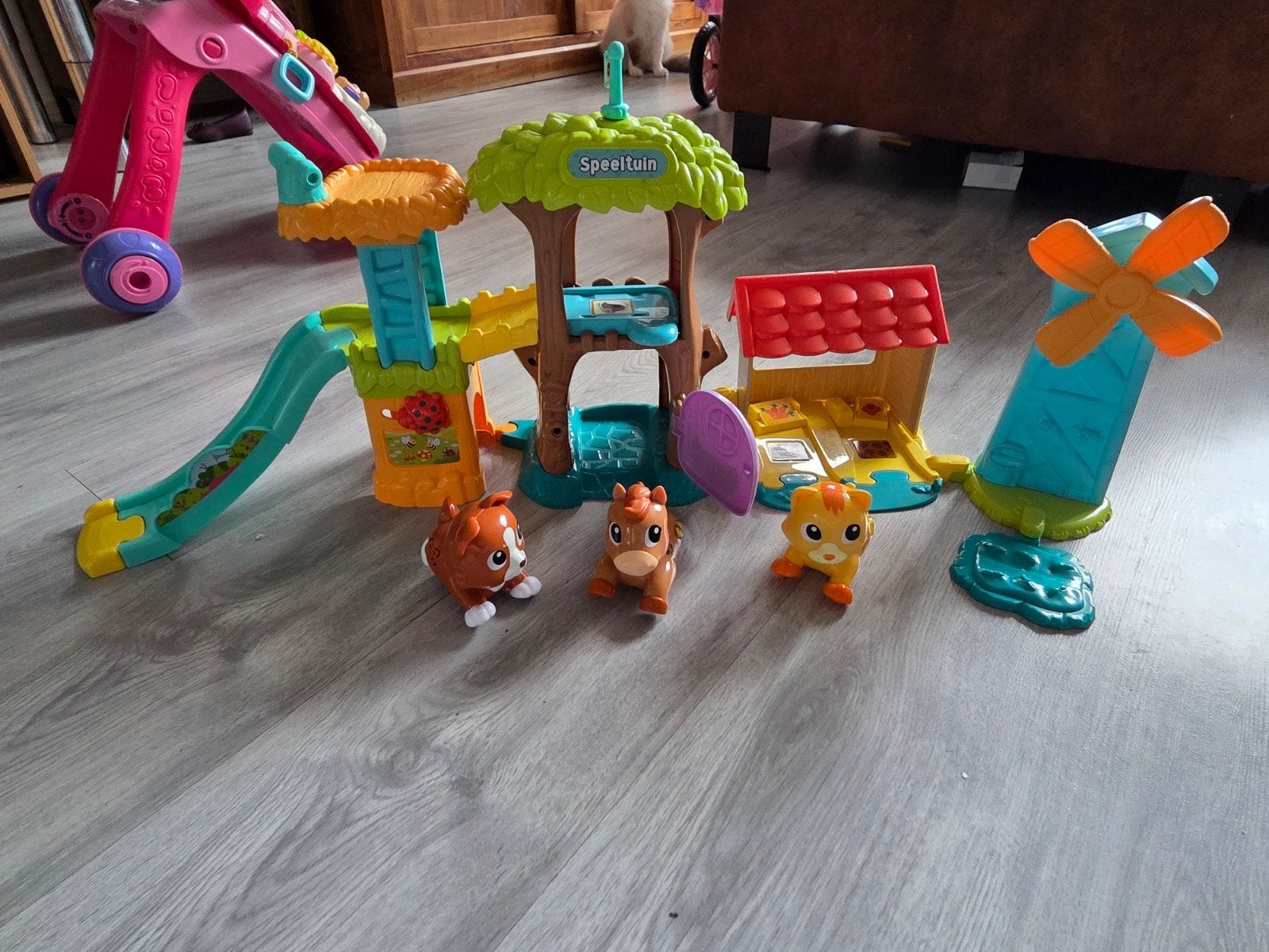 VTech Baby Zoef Zoef Dieren Speeltuin., Kinderen en Baby's, Ophalen of Verzenden, Zo goed als nieuw, 6 maanden tot 2 jaar