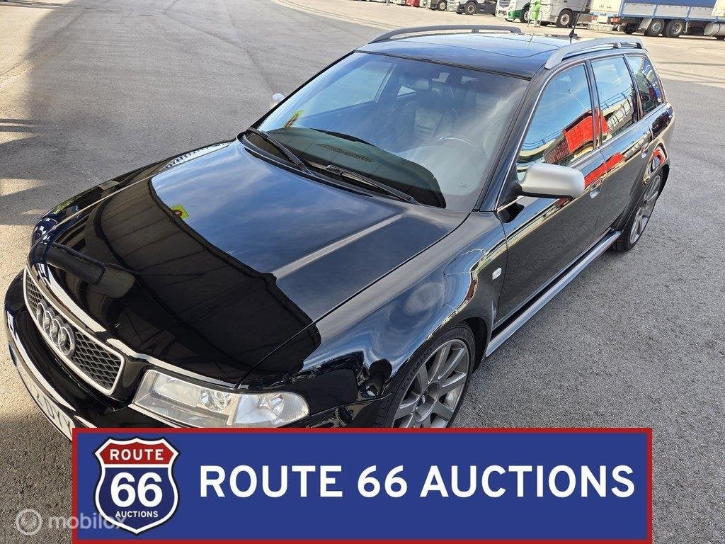 Audi RS4 Avant (B5) | 2001 | Route 66 Auctions, Auto's, Overige carrosserieën, Zwart, Bedrijf, Handgeschakeld